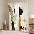 thumbnail image 3 of Homewish Cute Fairy Black Out Curtains for Girls Boys,Dreamy Princess Curtains Pack of 2 (42x63 Each),Bling Golden Glitter Bedroom Curtains,Microfiber Bedroom Decor, 3 of 6