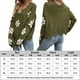 thumbnail image 2 of Suéter De Invierno Lady Jumper Top Loose Hole Suéter para mujer Sólido Cómodo Ropa de uso diario Traje de calle Cgtredaw Verde Xl para Mujer, 2 of 6