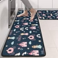 thumbnail image 2 of Kitchen Rugs Sets Of 2,Dark Blue Little Princess Pattern Anti Fatigue Kitchen Mat Rugs Non Slip Washable,Decorative Kitchen Floor Mats for Kitchen,Sink,Laundry,17"x47"+17"x47", 2 of 5