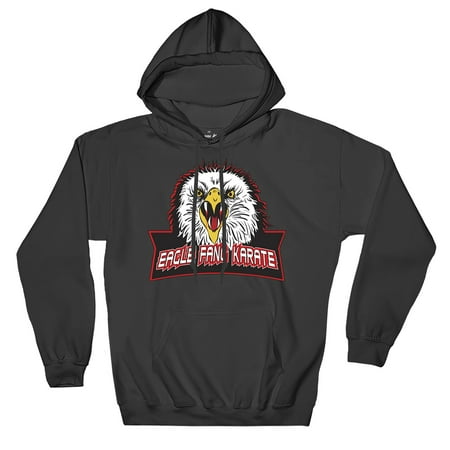 Cobra Kai Eagle Fang Logo Unisex Pullover Hoodie 3XL Charcoal