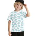 thumbnail image 3 of Coerni Kids Cow Print Shirt Boys & Girls Breathable Crewneck Short Sleeve Tees Colorful Cow Print Tops Casual Versatile Summer Outfit, 3 of 8