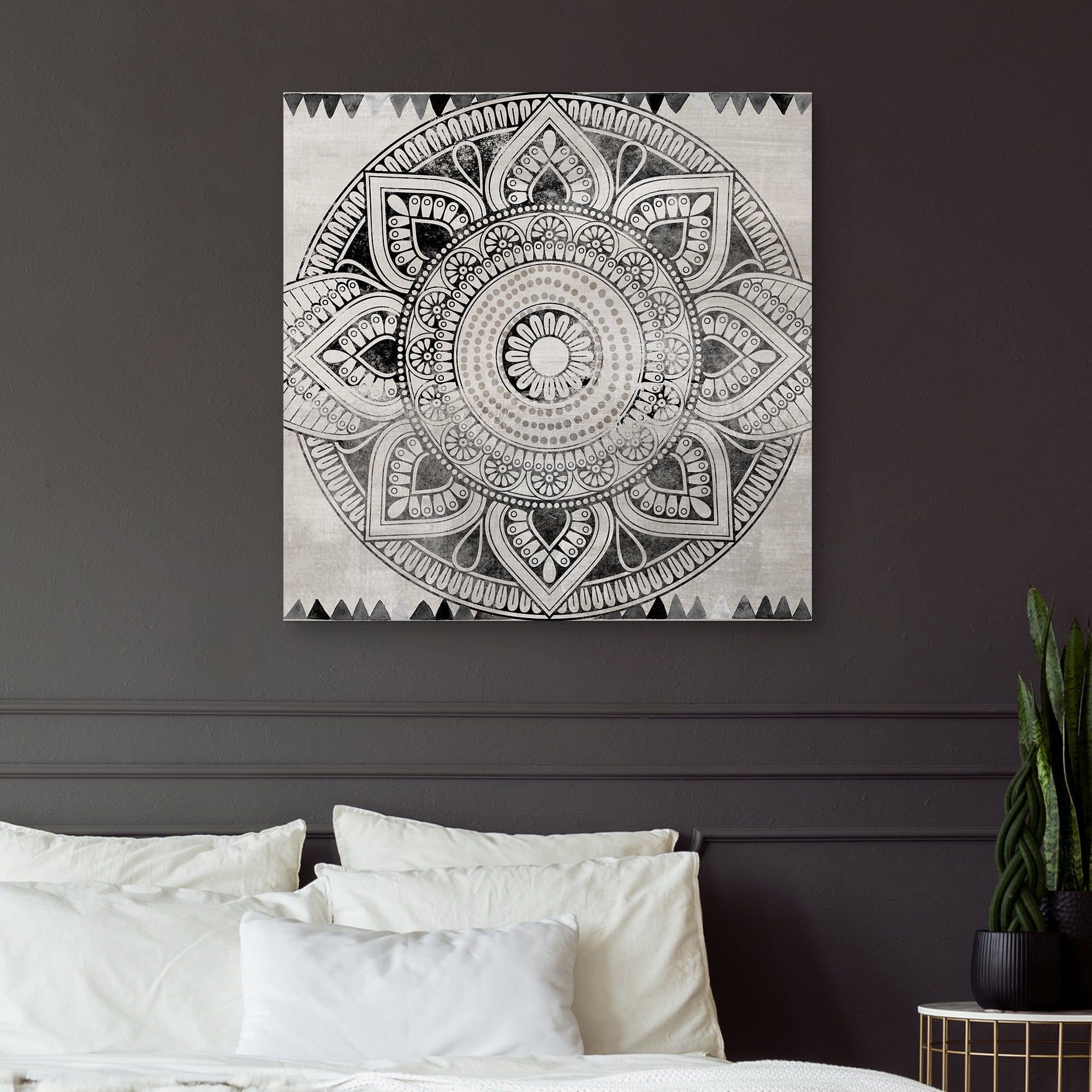 Masterpiece Art Gallery Ethnic Tile Abstract Canvas Art Print, 35" x 35", by Nikki Chu