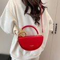 thumbnail image 5 of ibiyuan Oversized Tote Bags For Women Modern Craft Semi Circular Elegant Shoulder Crossbody Handbag for Women, Sophisticated Versatile Everyday Carry Purse Anniversary Gifts, 5 of 5