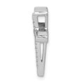 thumbnail image 2 of 14K White Gold Charm Pendant Diamond Round 1 10Ct. Double Cross Chain Slide, 2 of 4