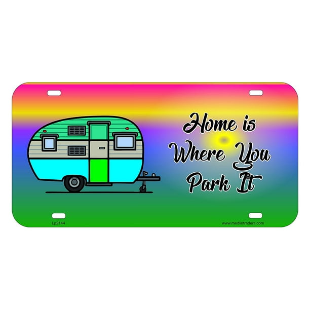 Happy Camper Camping Novelty License Plate LP2143