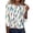 White, variant on Iaqnaocc Shirts for Women 3/4 Sleeve Casual Round Neck T-Shirts Vintage Striped Gradient Tees Blouses Loose Fit Fall Spring Clothes Orange XL