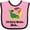 Pink and Black, variant on Inktastic Virginia Beach Virginia Boys or Girls Baby Bib
