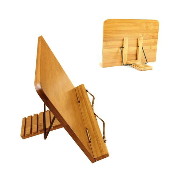Book Stands Rest Portable Book Holder Adjustable Foldable Tablet Recipe Document Display Stand for Office Home Dorm 28x20