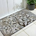thumbnail image 2 of ONETECH White Flowers Square Floor Mat Indoor Outdoor Doormat Entrance Mat 19.68*47.24 in, 2 of 6