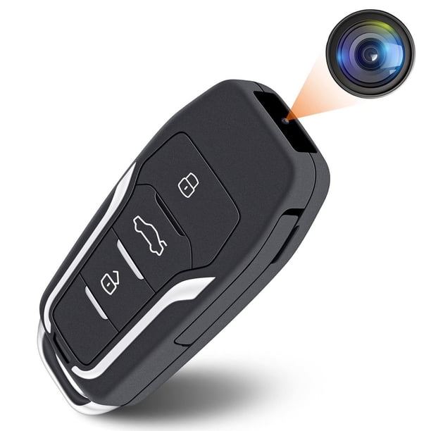 Mini Camara Espia oculta Llavero Alarma Control de Auto Coche carro Full HD USB-C 6 Horas de Grabación con deteccion de movimiento, Video con audio y fotos incluye memoria de 32gb de Gogo Electronics