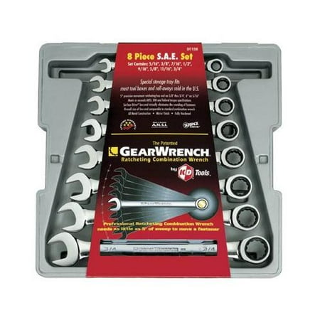 Gearwrench 8 Pc. Combination Ratcheting Wrench Sets - 9308 SEPTLS3299308