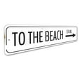 thumbnail image 3 of To The Beach Arrow Novelty Decor, Metal Wall Sign - 4x18 Inches, 3 of 4
