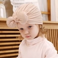 thumbnail image 4 of LFEOOST Baby Bow Knot Turban Hats Beanie Headwraps for Toddlers Girls Newborn Baby Cotton Cloth Turban Big Bow Toddler Rabbit Hat Kids Baby Cap Ear Hat, 4 of 4