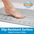 thumbnail image 6 of Duck Brand 17" x 36" PVC Safety Grip Bathtub Mat with Suction Cups, Gray, 6 of 16
