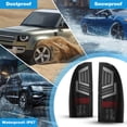 thumbnail image 4 of Full LED Tail Lights For 2005-2015 Toyota Tacoma Black Smoke Turn Signal Lamps, 4 of 7