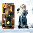 thumbnail image 3 of Christmas Santa Claus Figurines Ornaments, Handcrafted Standing Santa Claus Night Light, Crafts Resin Santa Sculpture for Home Decor Gifts, 3 of 10