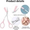 thumbnail image 3 of EXLEAF 2026 New 2Pcs Eyebrow Trimmer Scissors with Comb Professional Eyebrow Comb Scissors Stainless Steel Precision Eyebrow Scissors Eyebrow Trimming Tool Small Eyebrow Grooming Beauty Tool for Men, 3 of 7