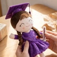 thumbnail image 6 of Purple Graduation Doll Plush Keepsake for Gi--rls Kindergarten High School and College Graduation Milestone Gift(1PCS), 6 of 6