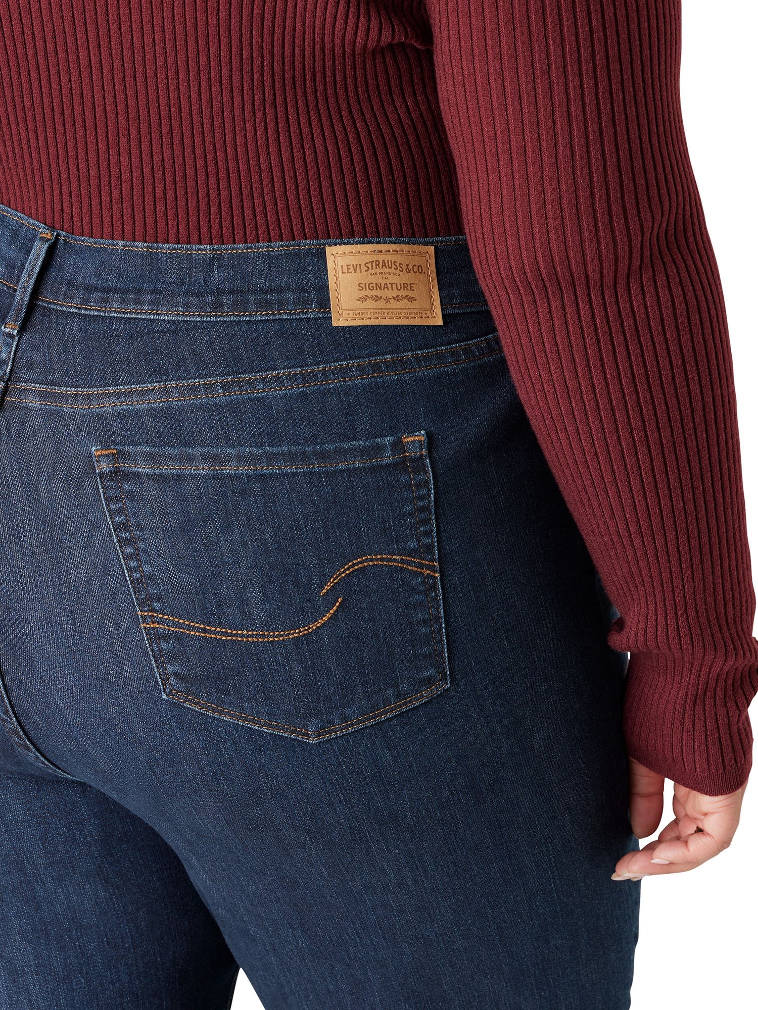 Levi Strauss Signature Women's and Women's Plus High Rise Straight Jeans