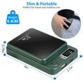thumbnail image 5 of Moclever Portable Charger 2 in 1 Magnetic Wireless Power Bank 10000mAh PD20W Fast Charger MagSafe Wireless Battery Fit for IOS Phones IOS Phone 14 Series and More, Black, 5 of 16