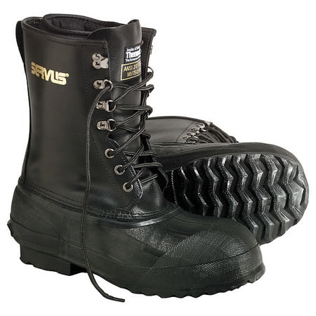 Ranger 10 Mens Leather & Rubber Double-Insulated Steel Toe Pac Boots Black A422