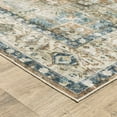 thumbnail image 2 of Oriental Weavers Charleston Washable Area Rug - CHA02 - 3'6" x 5'6" - in Blue/ Gold - Vintage Inspired, Non-Slip, Stain Resitant, Ultra Low Pile, Entrway, Bedroom Rug, 2 of 3