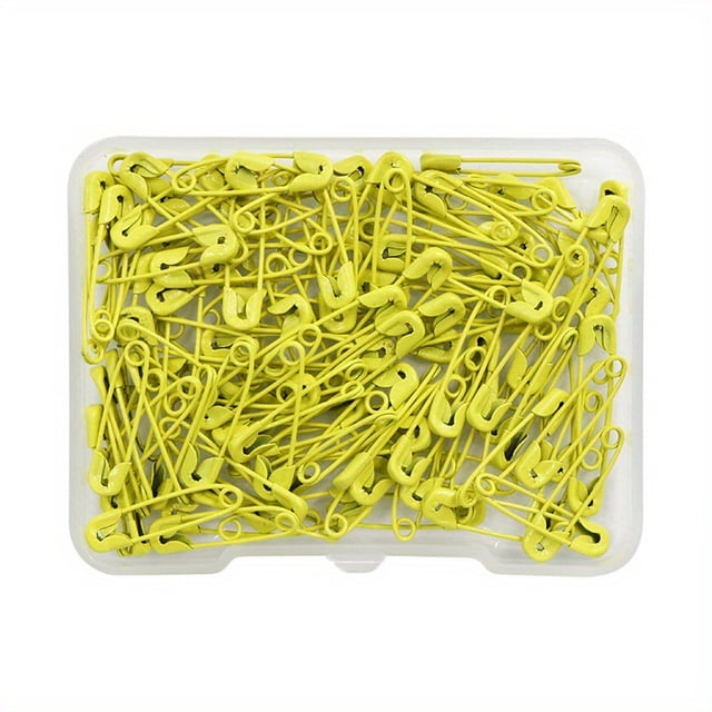 120 Pack Colored Metal Safety Pins with Storage Box, Small Sewing Pins for Clothes, DIY Crafts and Accessories