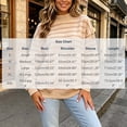 thumbnail image 2 of Horkkom Mock Neck Sweatshirt Loose Striped Print Pullover Sweatshirt for Women Soft Trendy Sweatshirt XXL, 2 of 4