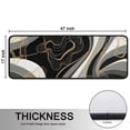 thumbnail image 5 of Kitchen Rugs Sets Of 2,Black White Marble Gold Line Pattern Anti Fatigue Kitchen Mat Rugs Non Slip Washable,Decorative Kitchen Floor Mats for Kitchen,Sink,Laundry,17"x47"+17"x47", 5 of 5