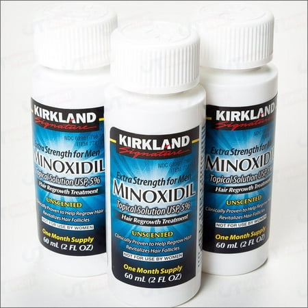 Men Hair Loss Regrowth Revitalizes Hair Follicles 5% Minoxidil Topical Solution 3 Months Supply Size 3 X 2 Fl. Oz (60 Ml)