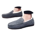 thumbnail image 3 of YLYL Men's Slippers Soft Comfy Knit Memory Foam Non-Slip House Indoor Outdoor Fur Fuzzy Slippers, 3 of 8