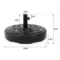 thumbnail image 2 of Heavy Duty Outdoor Umbrella Base with 220 lbs Sand/Water Fill for Patio & Commercial Use – Durable HDPE & Galvanized Steel Construction, 2 of 9