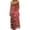 A Wine, variant on Ndbuld Summer Dresses for Women Black Dress Women's Clothing Fashion Women Summer Round-Neck Casual Printed Sleeveless Sleepshirts Sling Backless Dress Green M