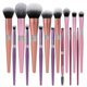 thumbnail image 1 of 15Pcs ULTRA SOFT LABELED Makeup Brushes Set with Powder foundation Contour blush Brush Face Brush,Shadow,Domed Blending,Tapered Blender Brush (15Pcs C, 1 of 4