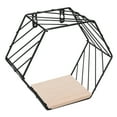 thumbnail image 4 of Stylish Hexagonal Floating Shelf Wall Mounted Floating Display Rack for Bedroom Living Room OfficeBlack, 4 of 8