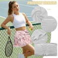 thumbnail image 6 of Xoenoiee Butterfly Cherry Blossom Print Pleated Tennis Skirts for Women High Waist Golf Skort with Built-in Shorts Breathable Athletic Skorts, S, 6 of 7