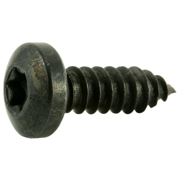 #14 x 3/4" Black Steel Star Drive Pan Head Sheet Metal Screws (20 pcs.)