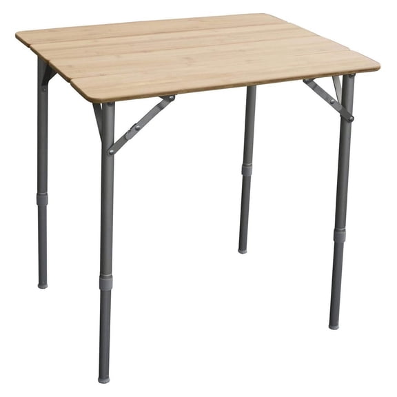 FFBAT25 Folding Bamboo Adj Table 25In, Brown