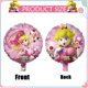 thumbnail image 1 of Globos de princesa Peach con temática de Mario rosa, globos decorativos para fiesta, globo de papel de aluminio de 32 pulgadas, figura de dibujos animados con números para cumpleaños, 1 of 5