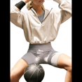 thumbnail image 3 of Sudadera con Capucha y Media Cremallera para Mujer, Informal, de Larga, Corta, con Cremallera de un Cuarto. Albaricoque M, 3 of 8