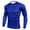 Blue, variant on Men's Elastic Fitness Long Sleeve Fast Drying Tops Long Pants Sports Tight Suit