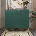 thumbnail image 3 of Boyel Living Sideboard Buffet Cabinet with Doors & Shelves, Modern Accent Cabinet Kitchen Storage Cabinet, Green Storage Credenza for Entryway Living Room, 3 of 8