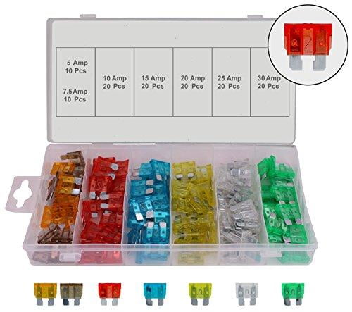 50Pcs x Blade Fuse Mini Size 25 Amp Clear For Automobile Boat 