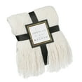 thumbnail image 2 of Decorative Throw Blanket - 50x60in Soft Knit with Delightful Fringe Edges for a Sophisticated and Cozy Touch to Your, 2 of 10