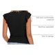 thumbnail image 4 of Remera PRETTYGARDEN Mujer Cuello en V Volados Sin Mangas Ajustada XXL, 4 of 9