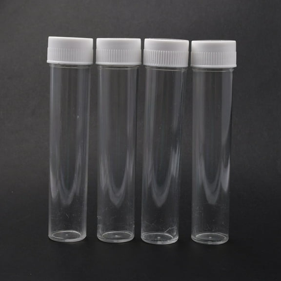 100 pc Plastic Bead Containers Bottle Clear 130x25mm Plastic