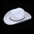 thumbnail image 4 of Cathery Adult Glitter White Black Cowboy Hats Western Rhinestone Cowgirl Hat for Women Girl Adjustable Wide Brim Fedora Hat, 4 of 8