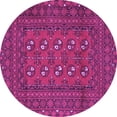 thumbnail image 1 of Ahgly Company Indoor Round Persian Purple Traditional Area Rugs, 6' Round, 1 of 4
