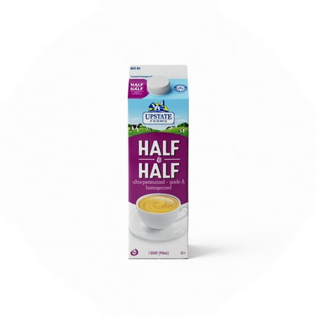 Upstate Farms Half & Half, Dairy Cream, 1 Quart