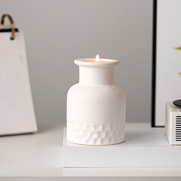 CHICHUMID Ceramic Pillar Candle Holder for Living Room Wedding Party Decor